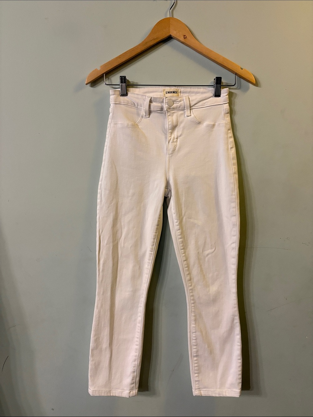 L'Agence White Skinny Jeans Size 24